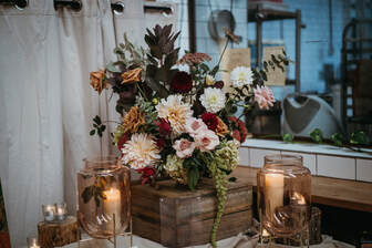 flowers on table | wedding venues melbourne | EAST ELEVATION