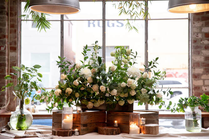 flowers on table | wedding venues melbourne | EAST ELEVATION